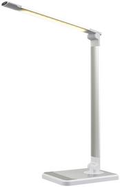 Led Schreibtischlampe Britta Silber mit Gestensteuerung - Silberfarben/Weiß, MODERN, Kunststoff/Metall (43/14/18,5cm) - Luca Bessoni Led Schreibtischlampe Britta Silber mit Gestensteuerung - Silberfarben/Weiß, MODERN, Kunststoff/Metall (43/14/18,5cm) - Luca Bessoni